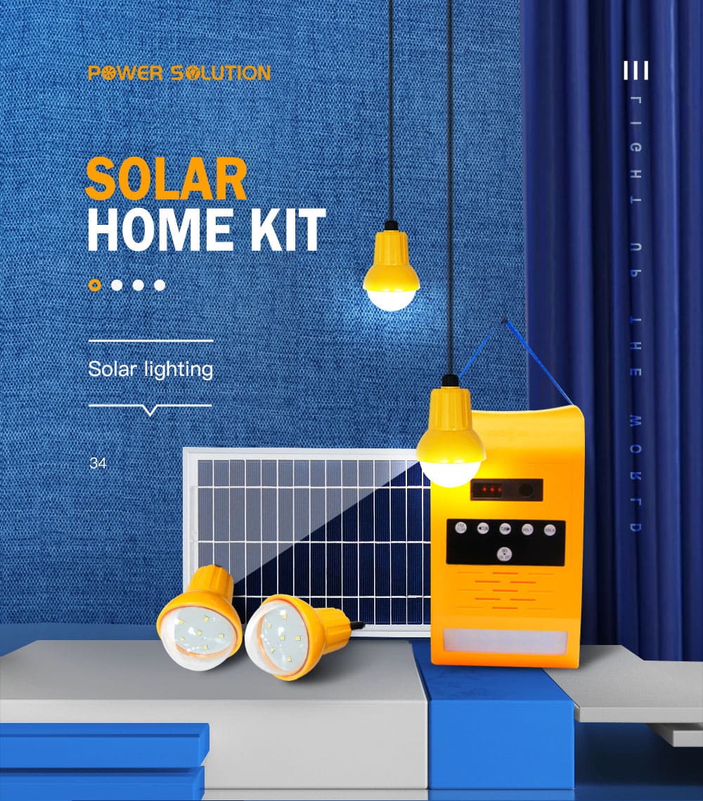 Sistema de iluminación solar para el hogar