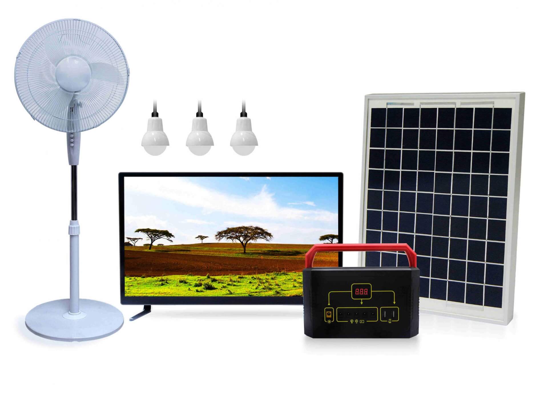 Sistema de energía solar para el hogar con TV solar,Función de