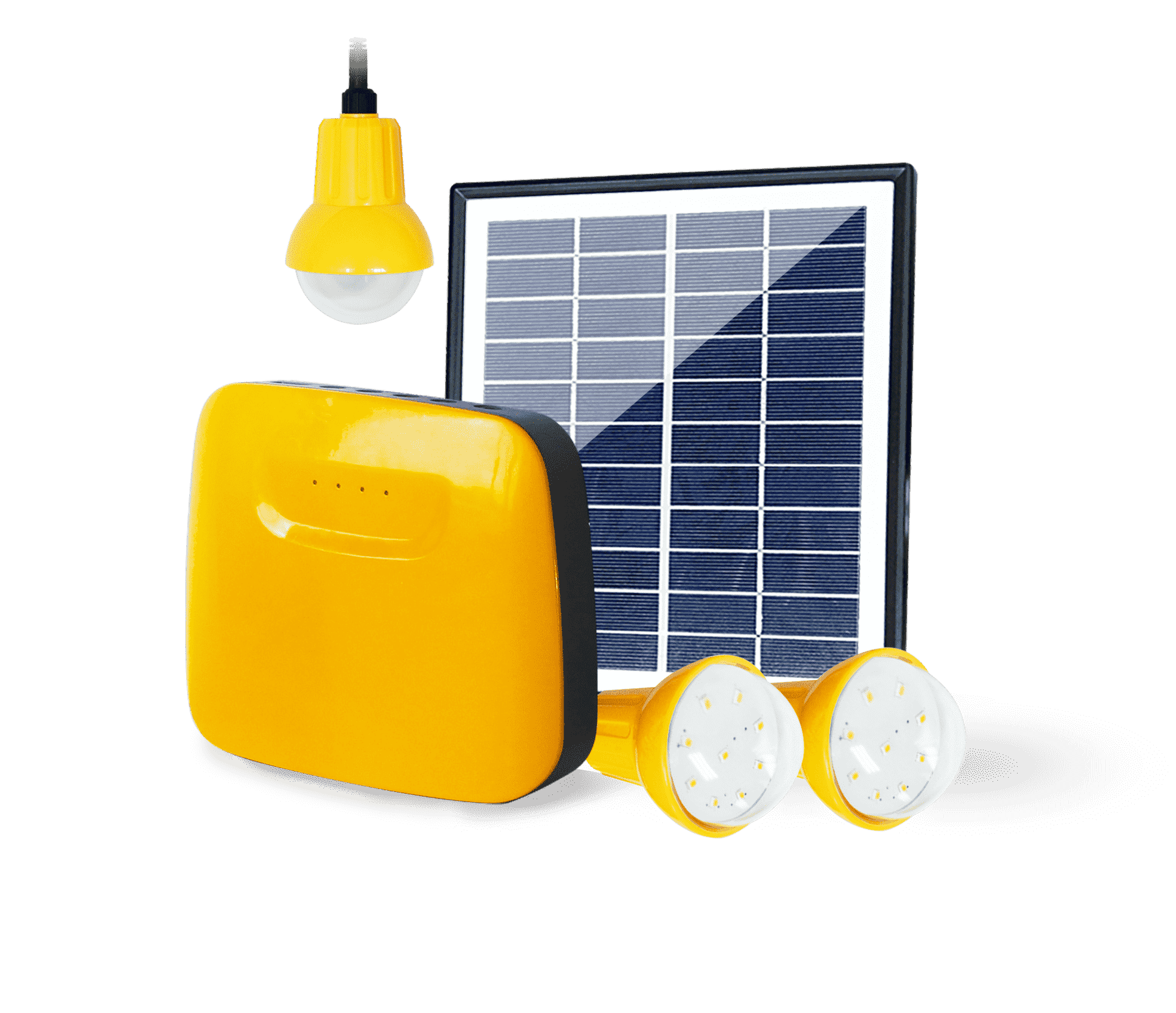Kit eclairage solaire intelligent Totem, Pack éclairage solaire